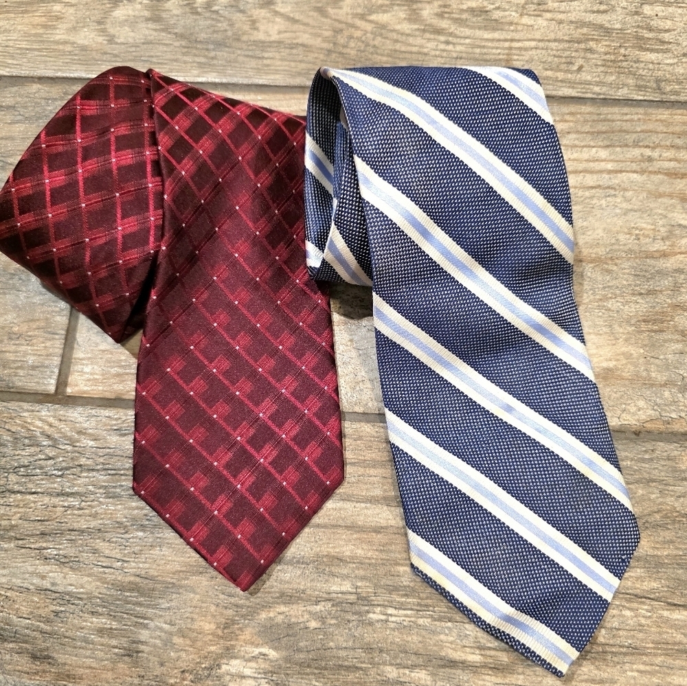 Brooks Brothers Kennth Cole Reaction Bundle Lot Tie Stripes 346 Pure Silk